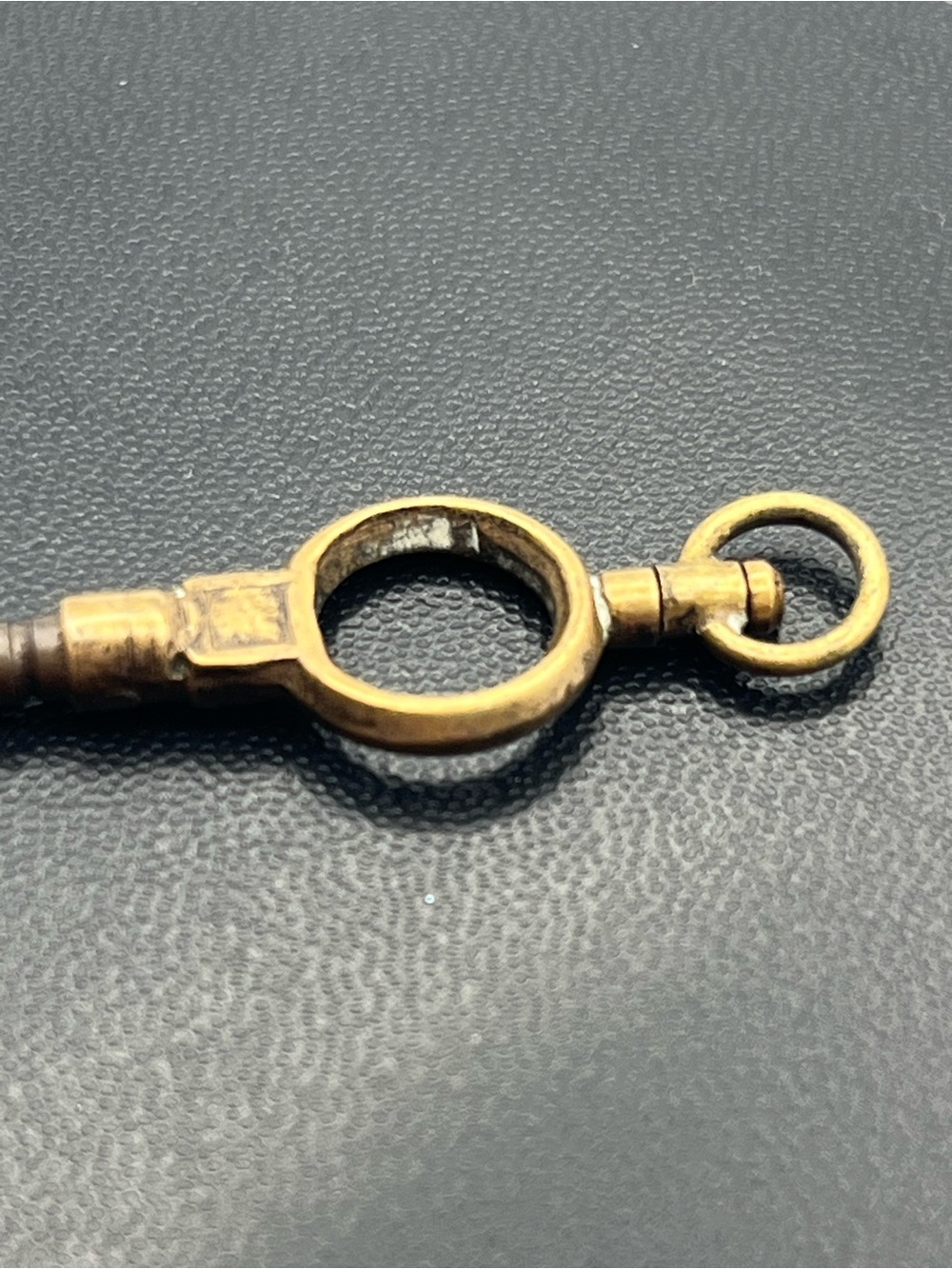 Victorian gold & silver tone size 6 vintage pocket watch winding key antique - Picture 11 of 14